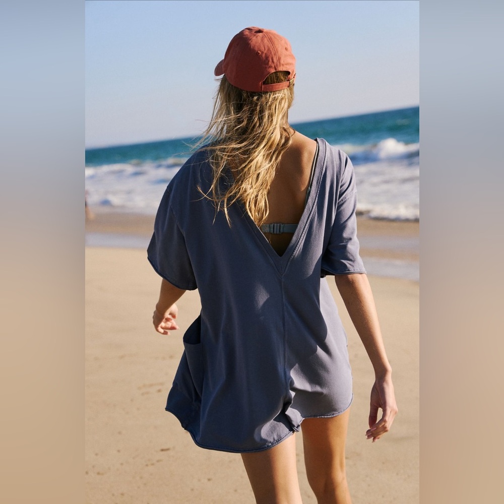 Free People Movement Hot Shot Tee Romper - Picture 2 of 11